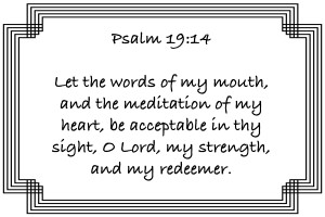 Psalm 19 14 2WB